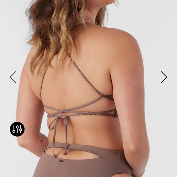 SALTWATER SOLIDS HUNTINGTON BRALETTE TOP - Picture 3 of 9